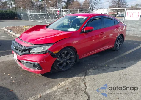 2020 Honda Civic Sport z USA, uszkodzony, nr VIN 2HGFC2F82LH585983